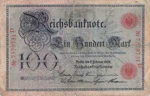 100 Mark 1908 ro.33a Z/A